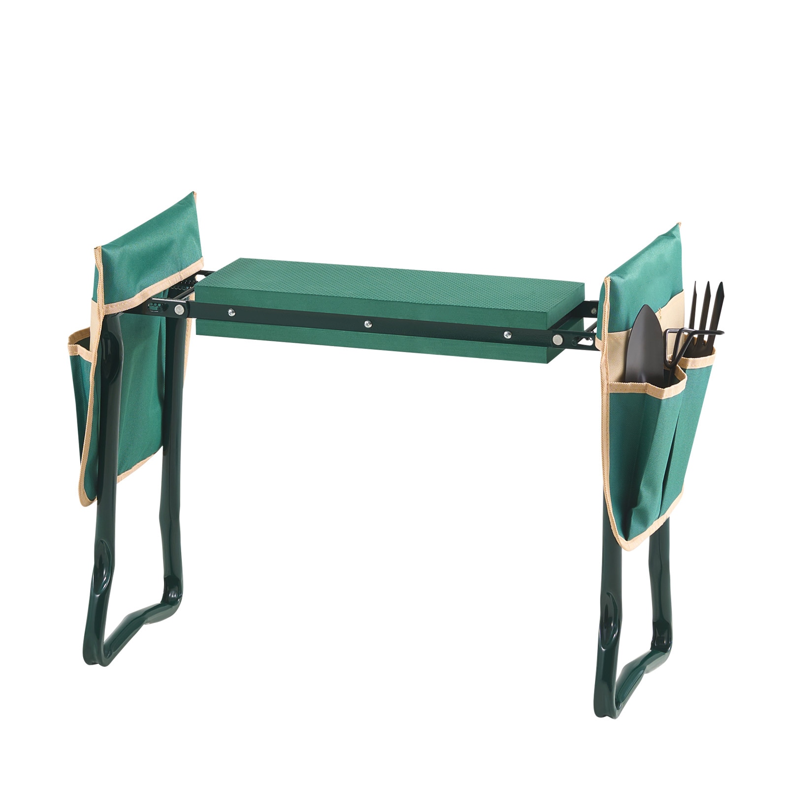 Garden Kneeler And Seat 6" EVA Pad Folding Garden Stool Heavy Duty Garden Bench_maomaolike.com